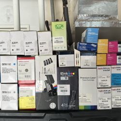Huge 53 Piece Printer Toner & Ink Cartridges Reseller Lot 