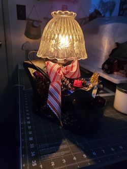 Homemade Christmas Sleigh Lamp