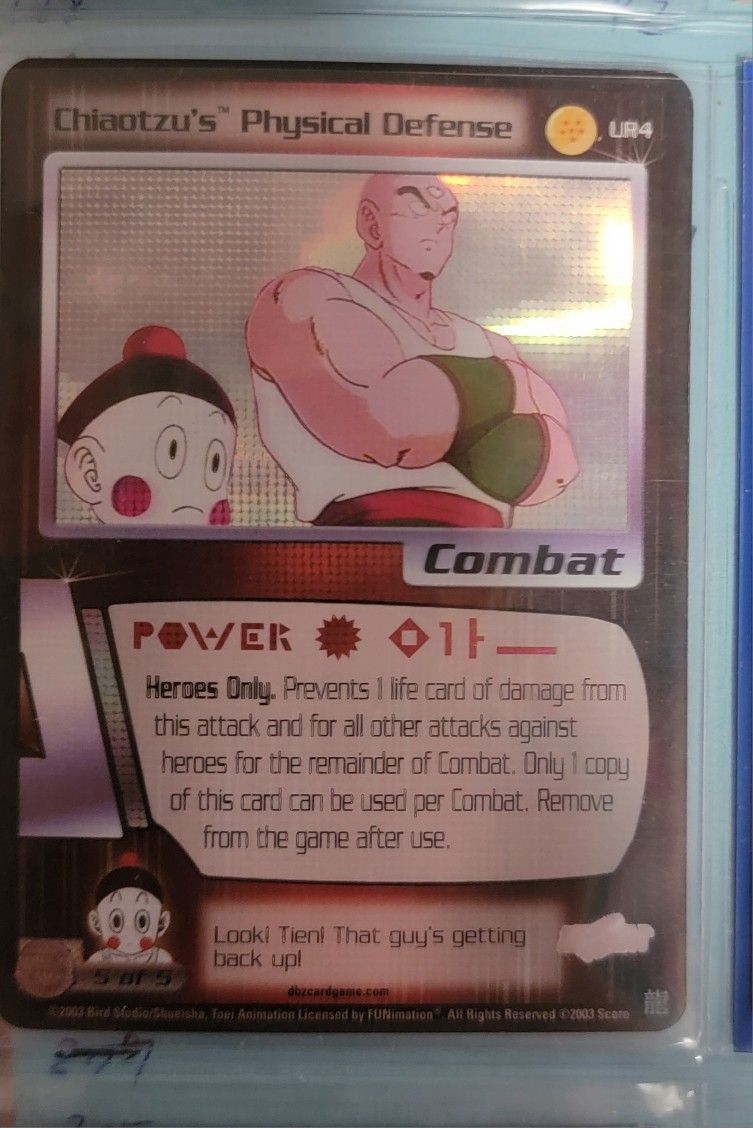 Dbz ultra rare trading cards. Dragon ball z - Chiaotzu's Physical Defense UR4