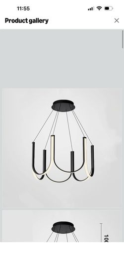 LED Pendant Modern Lights Minimalist U Shape Chandeliers Restaurant Bedroom Light Luxury Home Decor Hanging Lamp,Classic