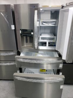 whirlpool open box new warranty 1 year company warranty 4 doors...ready to deliver warranty