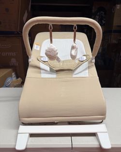 Open box Baby Delight Alpine Organic Deluxe Portable Bouncer – Organic Oat