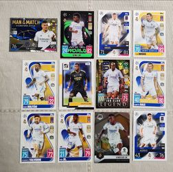 Real Madrid Soccer Cards Bundle 12 Included