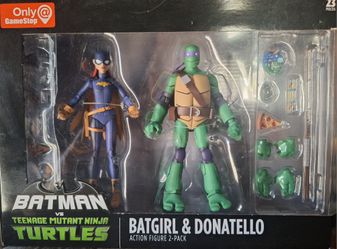 Batgirl & Donatello 2-Pack (Batman Vs Teenage Mutant Ninja Turtles, TMNT, Nickelodeon)