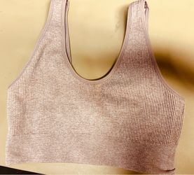 Aerie size medium pink ribbed sports bra