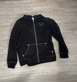 True Religion Black Zip Up