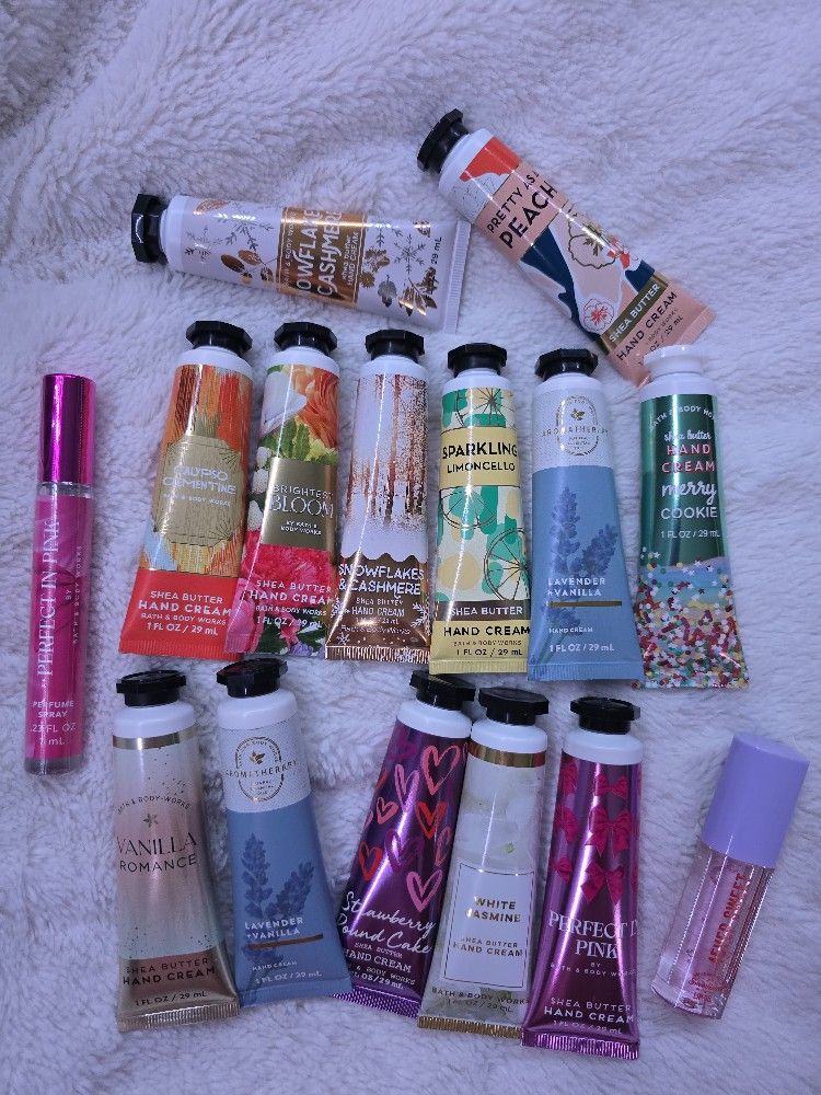 Hand cream, perfume & lip gloss. All brand new ($40 firm)