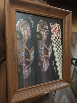 1980s Bobby Allison #12 Autograph and Bobby Hillin #8