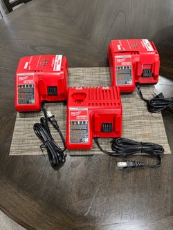 Milwaukee M12 and M18 12-Volt/18-Volt Lithium-Ion Multi-Voltage Battery Charger $$35$$each