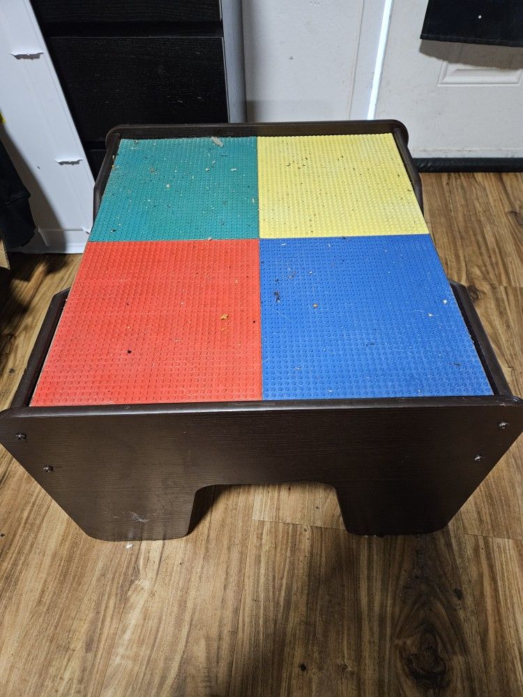 Convertible Lego Train Table With Legos