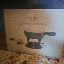 Ceramic Cheese Fondue Pot And Burner