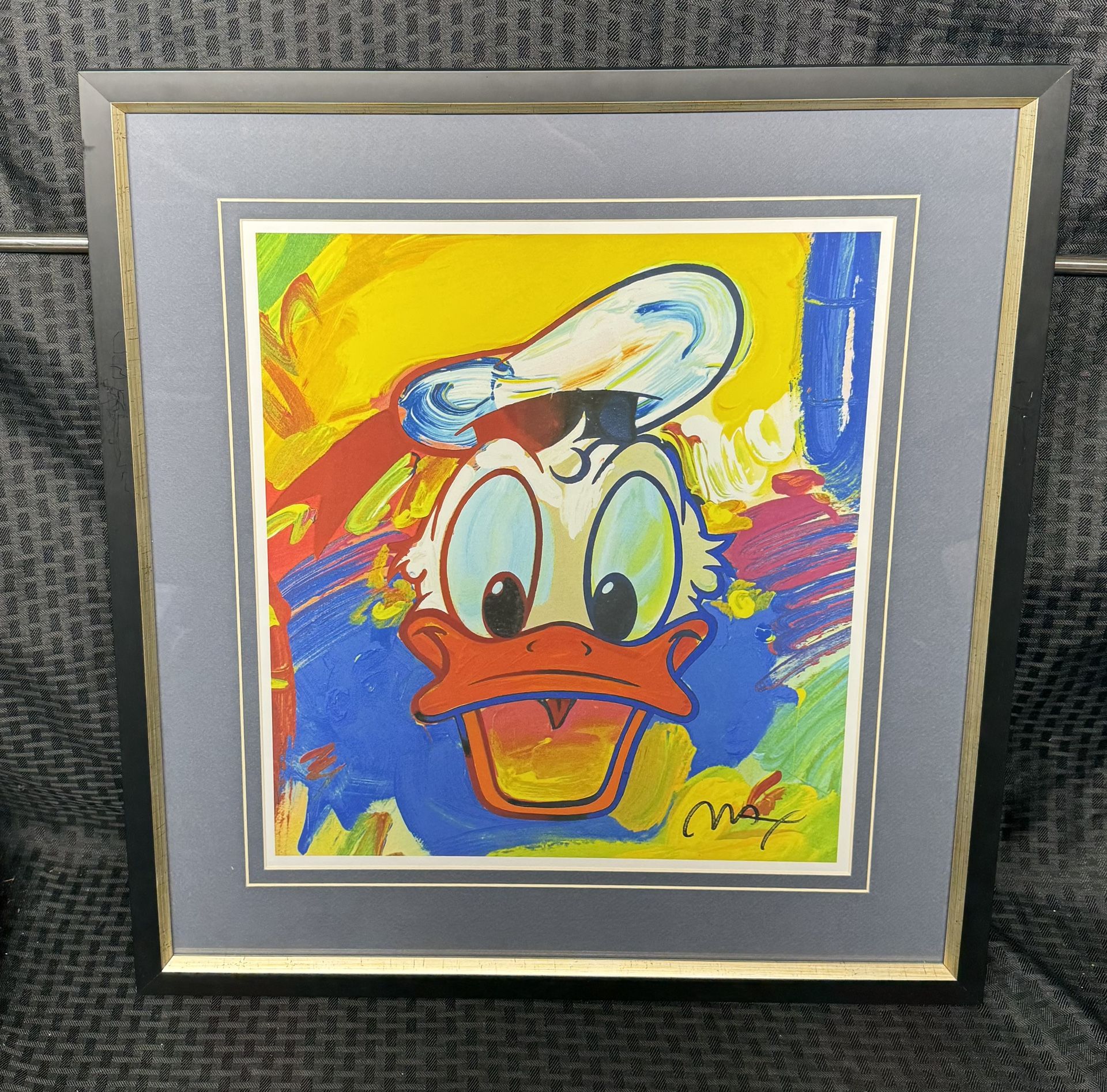 Peter Max Donald Duck Pop Art Framed Print - Disney Limited Edition 