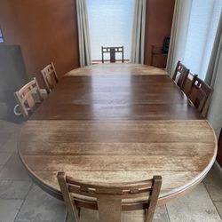 Limbert 8ft Table w/6 Chairs 