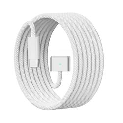 140W USB C to MagSafe 3 Charging Cable Fast Charge for MacBook/Pro/Air (6.6 ft Silver)