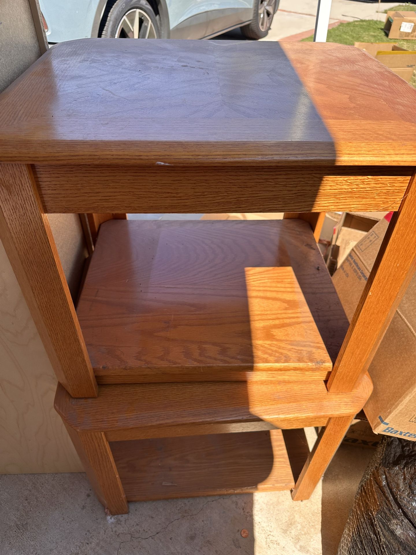 Wood End tables