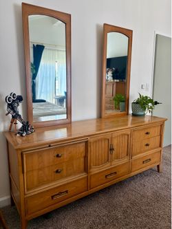 Vintage Wooden Dresser & Chest