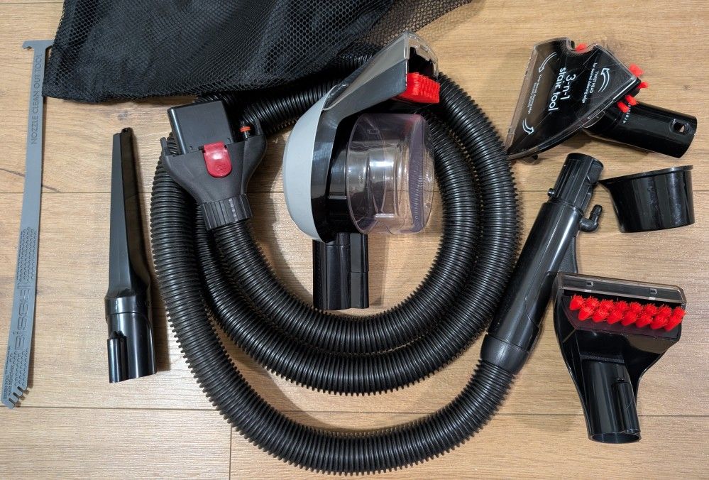 8 Piece Bissell Proheat 2x Deep Cleaner Hose Stain Trapper Replacement With Bag Replacement Cleaning Tools