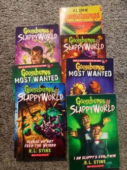 Goosebumps books- lot of 7-OBO