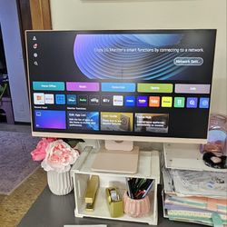 27 Inch PINK Smart TV & Computer Monitor 