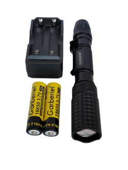 Garberiel FG1119 5-Mode Zoomable LED Flashlight with 18650 Rechargeable Battery, Waterproof