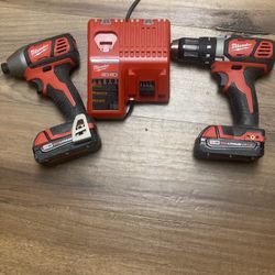 Must go!!! Milwaukee 2691-22 M18 Li-Ion 18V Compact Drill & Impact Driver Kit $130