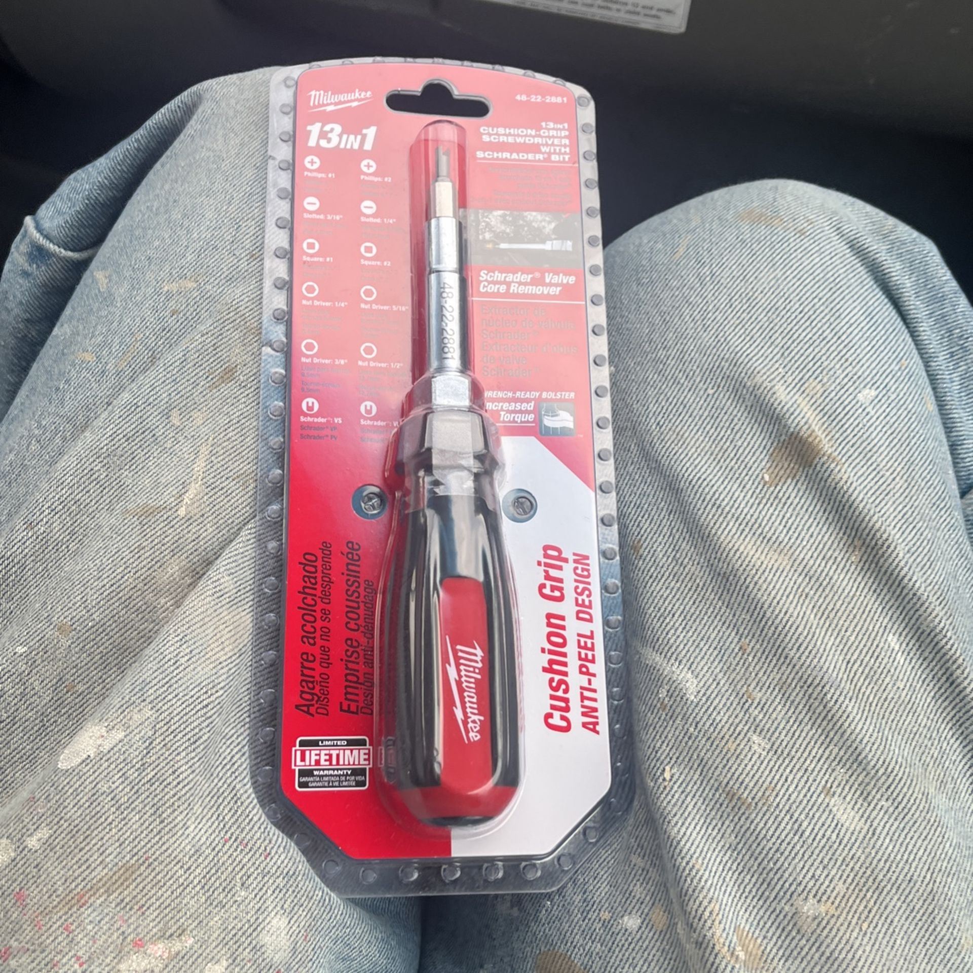 Milwaukee Screwdriver With Schrader Bits