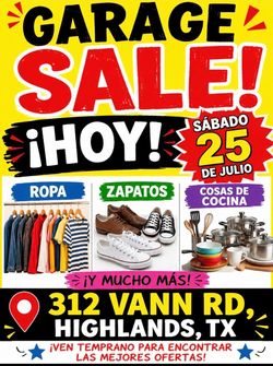 Garage sale
