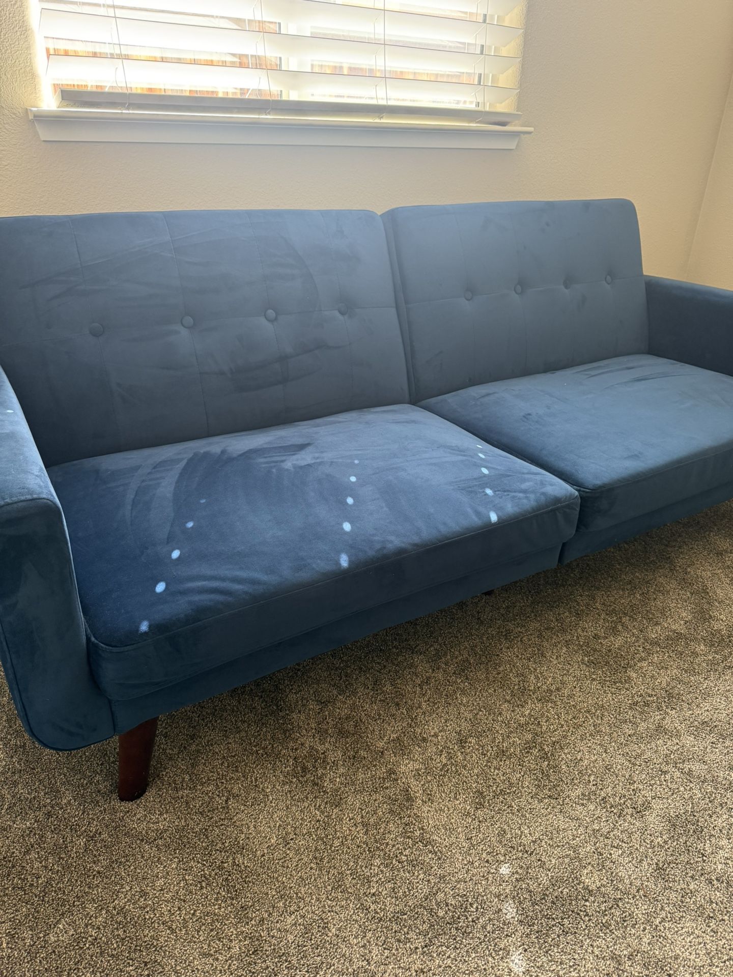 Futon Velvet Blue
