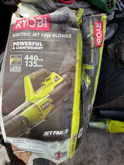 Ryobi Electric Jet Fan Blower 440 CFM