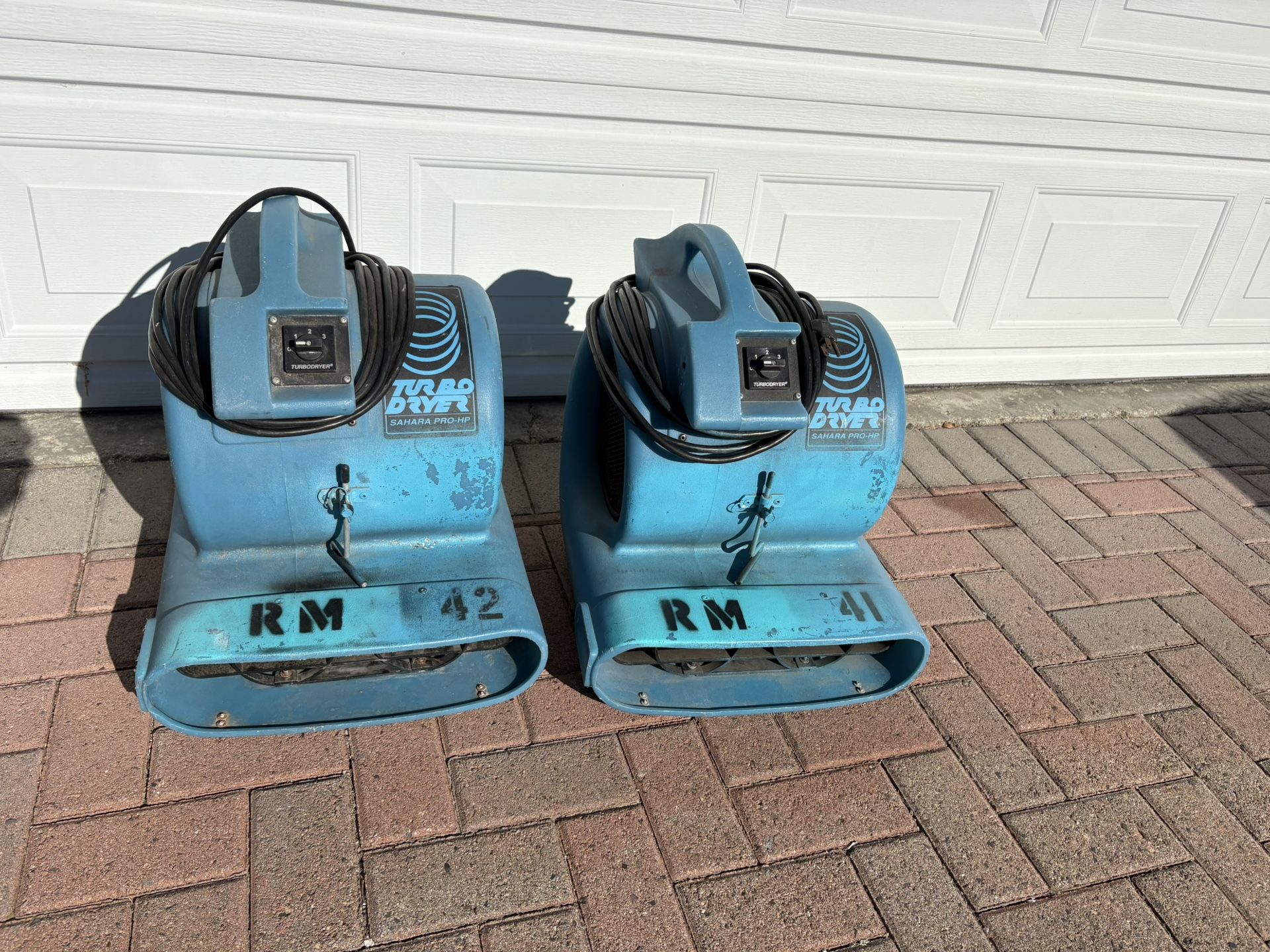 (2) Dri-Eaz Sahara Pro 65 HP Carpet Dryers