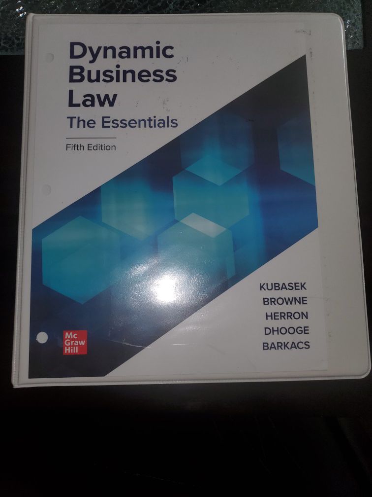 Dynamic Business Law The Essentials Fifth Edition