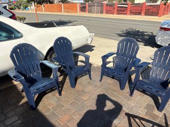 4 Adirondack Patio Chairs with Cup Holders – $35 for All Four