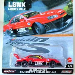 Hot Wheels LB-ER34 Super Silhouette Nissan Skyline  Red
