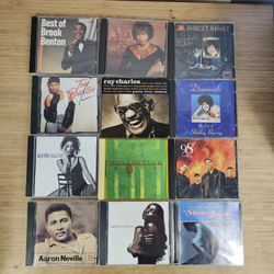 R&B Soul Albums Music Cd Lot Of 33  Ray Charles Luther Vandross 