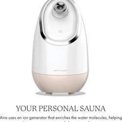 Vanity Planet Aira Ionic Facial Steamer (Beige) - Pore Cleaner That Detoxifies, Cleanses and Moisturizes