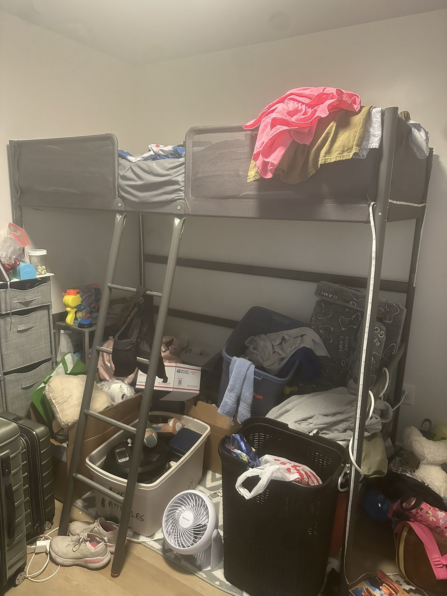 Metal Twin Loft Bed Frame