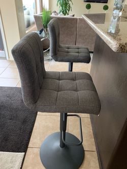 For sale . Couch with autumn $175-two bar chairs $35 .  I also have them in a box brand new for $60-large couch good condition$266
