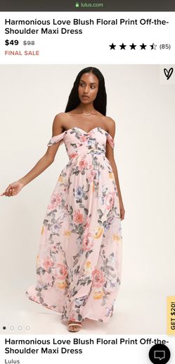 Blush Floral Maxi Dress