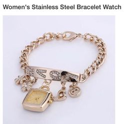 Women's Watch Alloy Diamond Pendant Bracelet -Fashion Watch