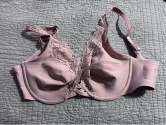 Soma unlined plunge bra 34D beige / nude