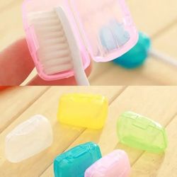 NEW 5 Pack Travel Toothbrush Head Covers Dustproof Portable Oral Care Flight Colorful 