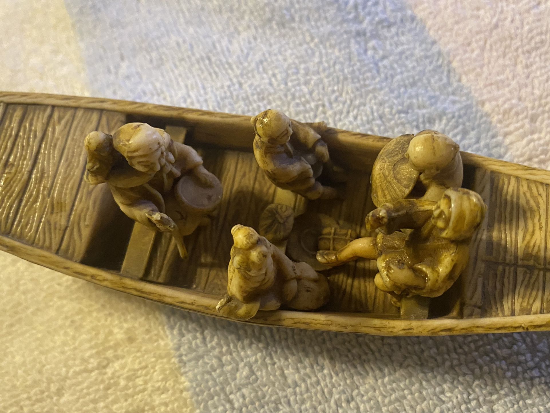 Five passengers and a small Boat