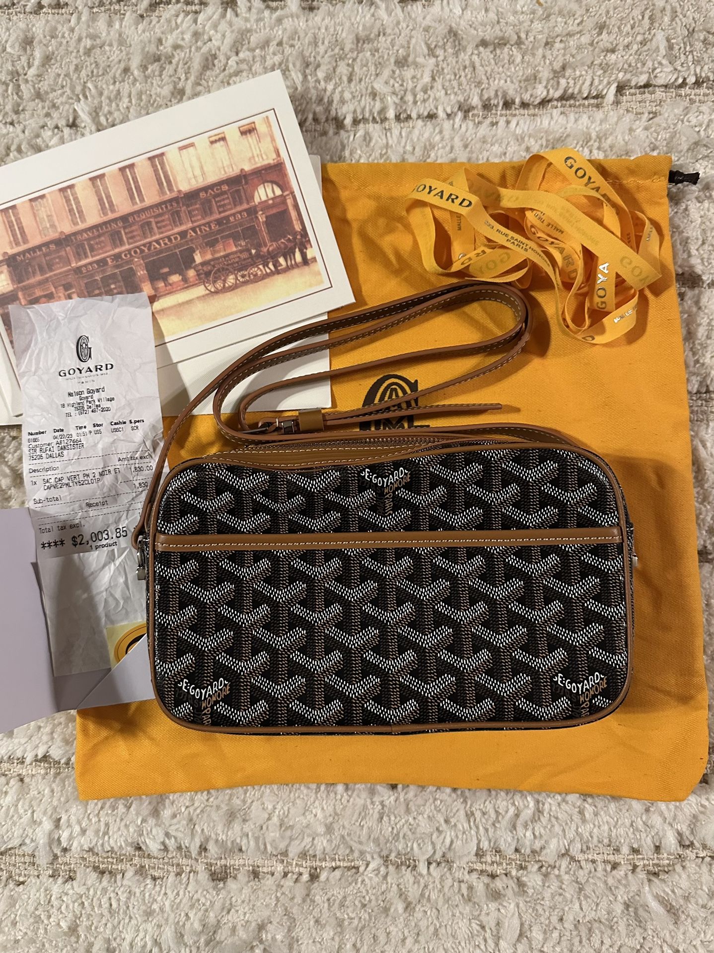 Goyard Cap-Vert PM Crossbody Bag Brown