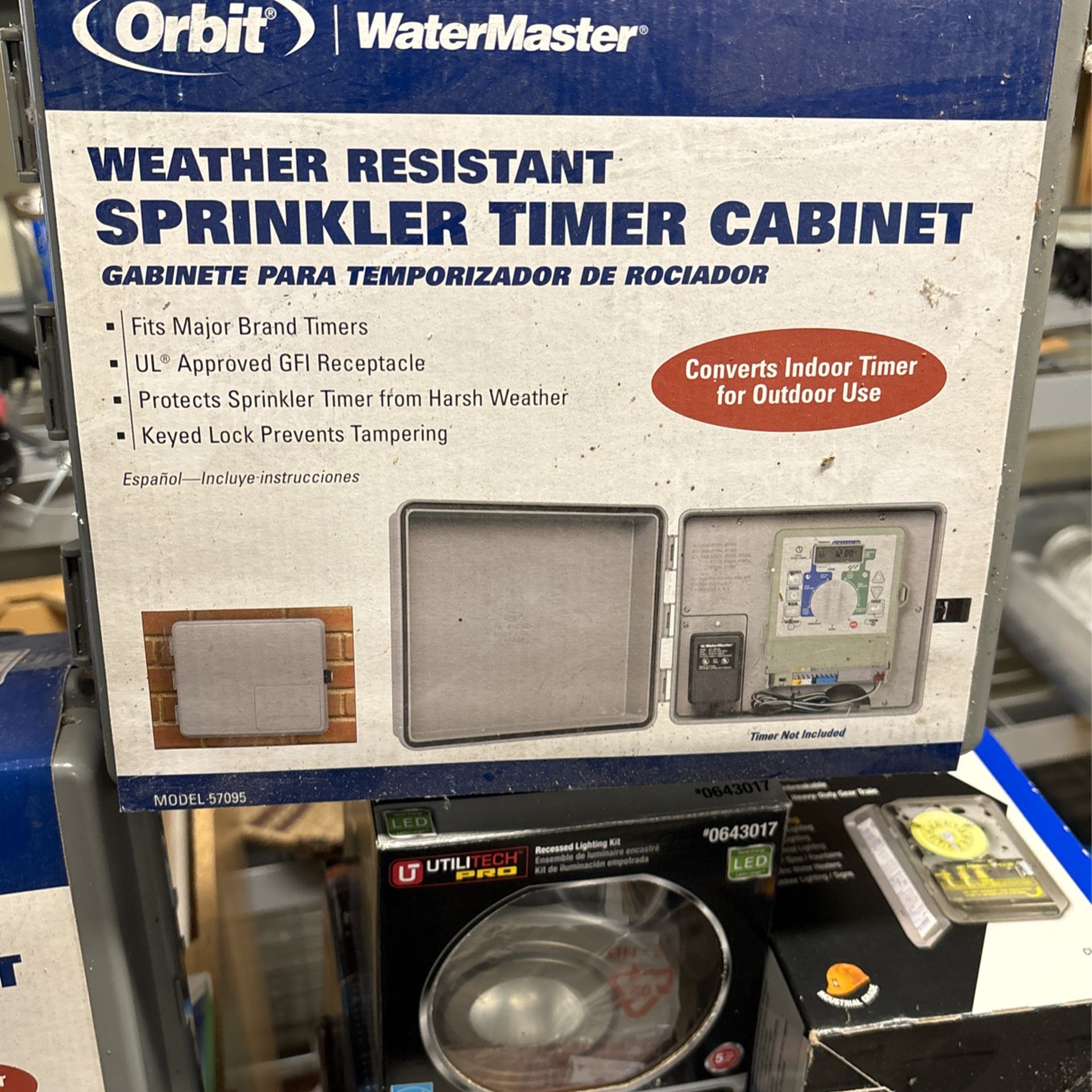 2 Sprinkler Timer Cabinet/ New