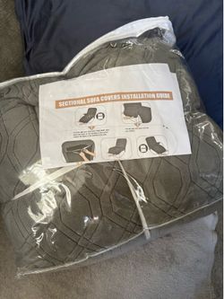 Sofa seat covers for a six seat sectional