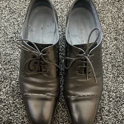 Carlo Pazolini Italian Men’s Black Leather Dress Shoes 