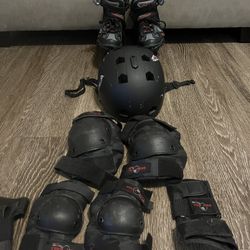 Rollerblades And Skateboard Protection Gear