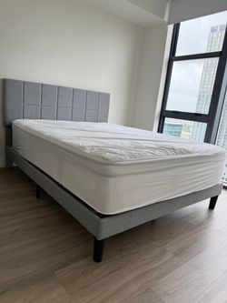 Bed and Mattress excellent quality delivery available 