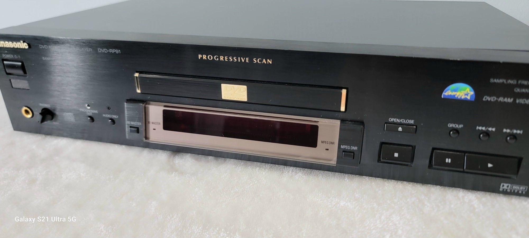 Panasonic DVD-RP91 Audio/Video CD DVD 12 Bit DAC Player for Sale