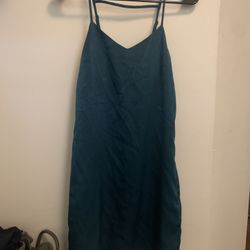 da emerald green shift dress
